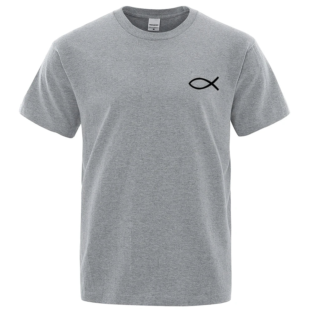 VILZSTUDIOS Graphic Fish Print T-Shirt