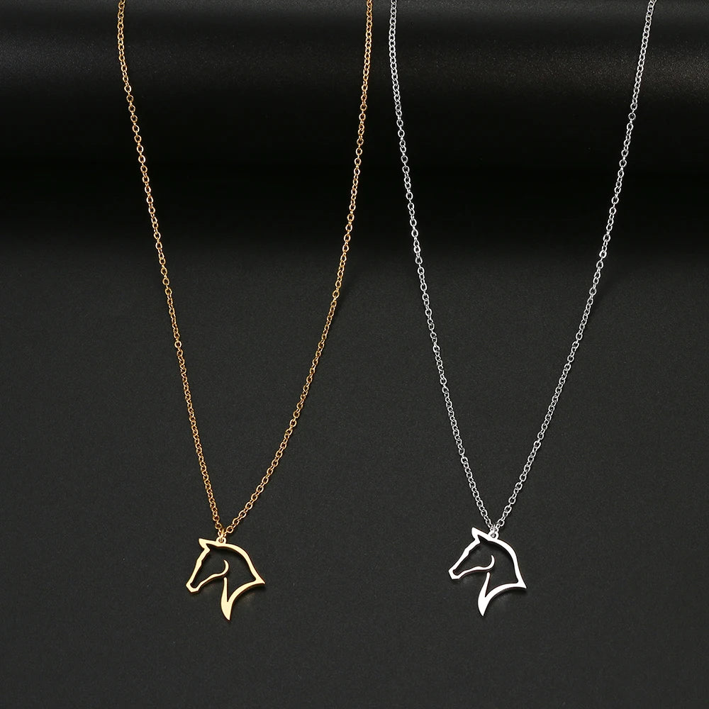 VILZSTUDIOS Stainless Steel Horse Necklace