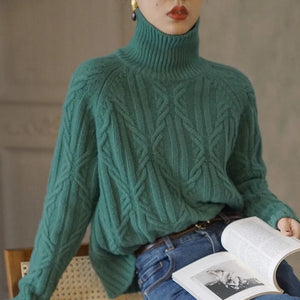 VILZSTUDIOS Winter Turtleneck Knitted Sweater