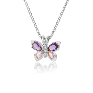 VILZSTUDIOS Zircon Butterfly Pendant Necklace