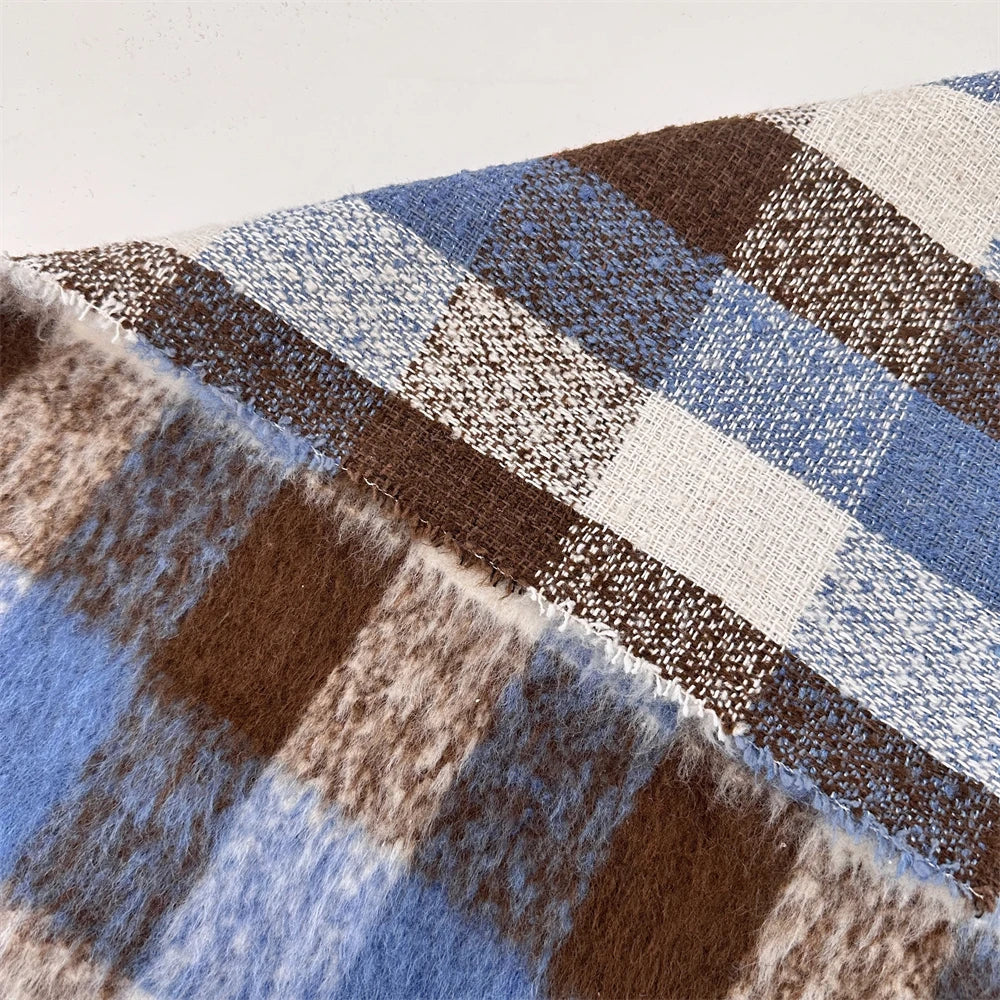 VILZSTUDIOS Plaid Long Woolen Scarf