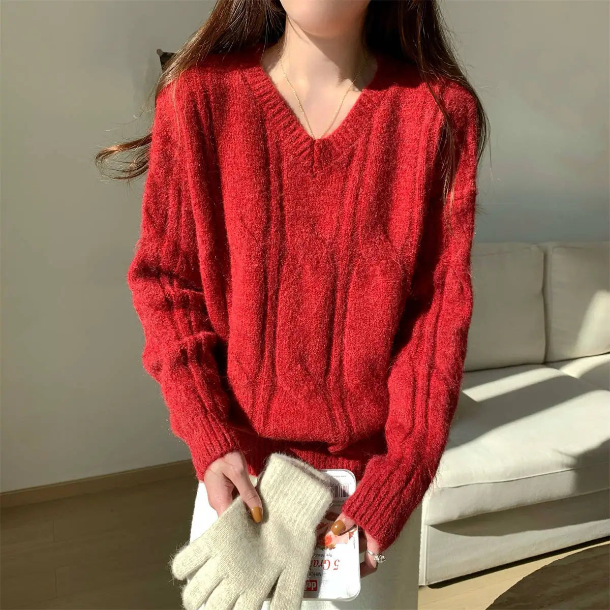 VILZSTUDIOS Cozy Oversized Festive Sweater