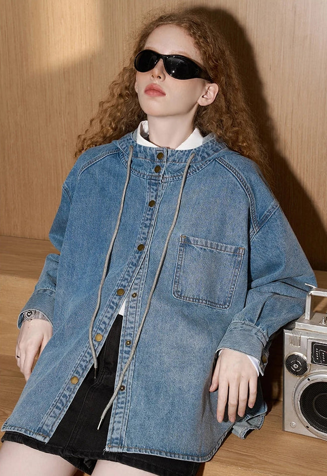 VILZSTUDIOS Stylish Oversized Denim Jacket