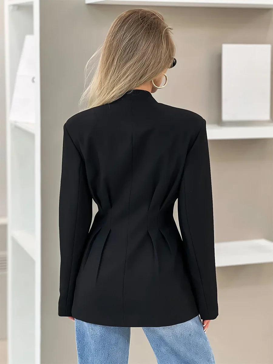 VILZSTUDIOS Elegant V-Neck Blazer