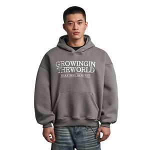 VILZSTUDIOS Stylish Embroidered Front Pocket Hoodies