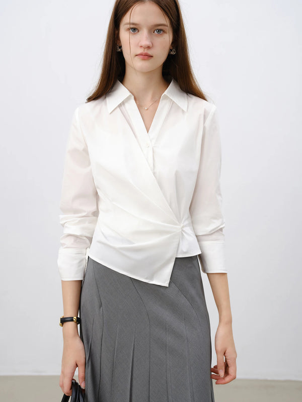Versatile Asymmetrical Waist Shirt