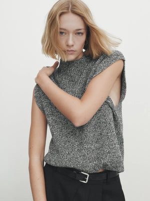 VILZSTUDIOS Minimalist Two Tone Yarn Vest