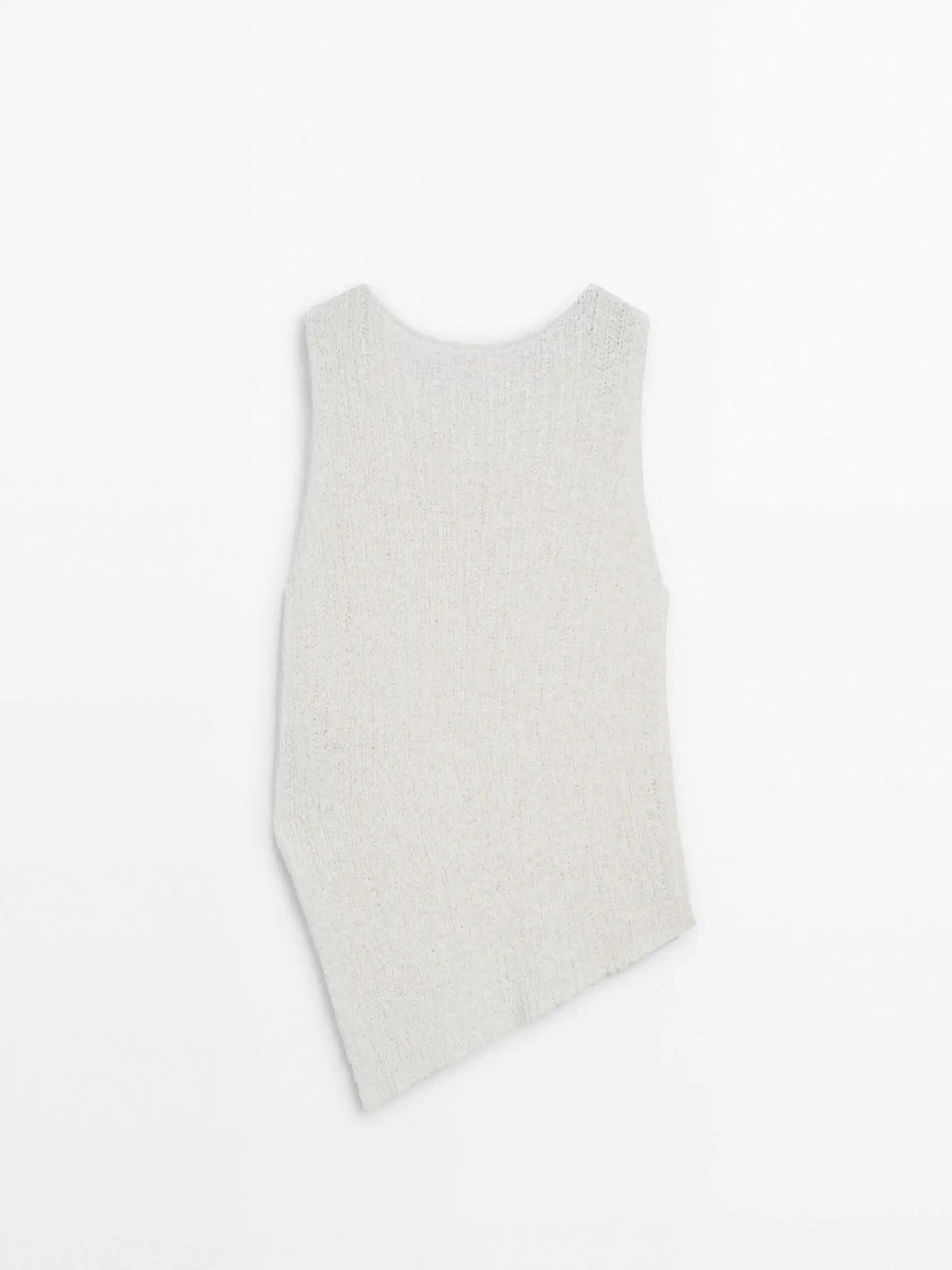 VILZSTUDIOS Knitted Irregular Sleeveless Top