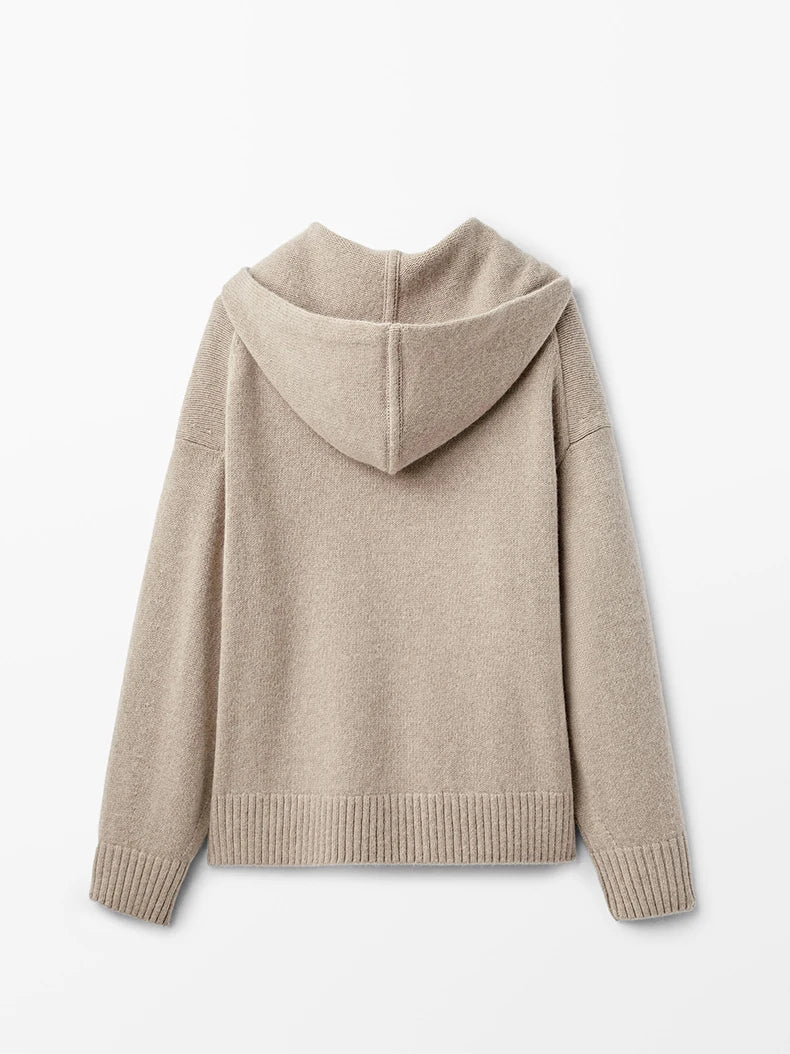 VILZSTUDIOS Stylish Wool Knitted Hoodie
