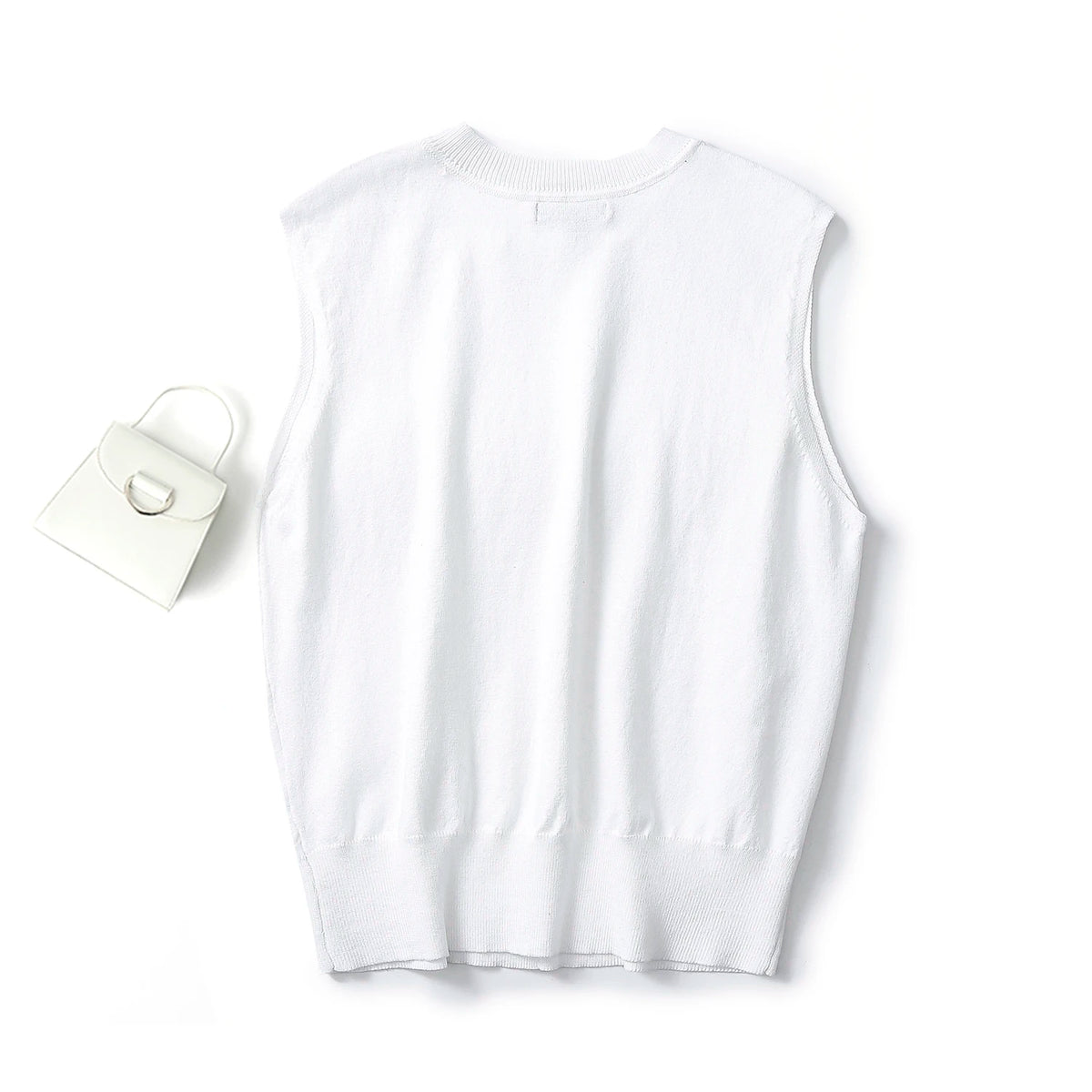 VILZSTUDIOS Minimalist Half-Neck Sleeveless Vest