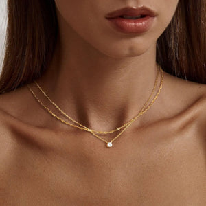 VILZSTUDIOS Gold Plated Diamond Necklace