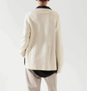 VILZSTUDIOS Casual V-Neck Sweater