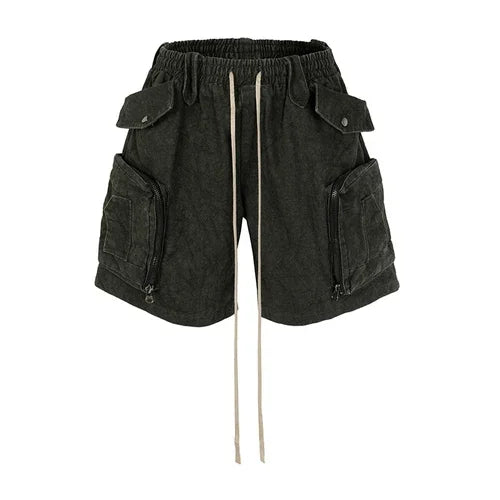 VILZSTUDIOS Vintage Washed Cargo Shorts Heavyweight Shorts
