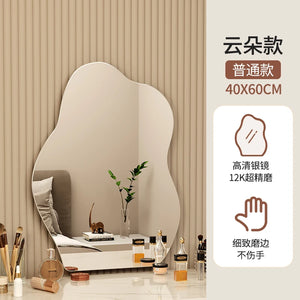 VILZSTUDIOS Wavy Wall Mirror Living Room Decoration Modern Art Vanity Aesthetic Large Size Mirror Fashion Espelhos Lounge Suite Furniture