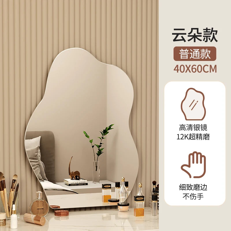 VILZSTUDIOS Wavy Wall Mirror Living Room Decoration Modern Art Vanity Aesthetic Large Size Mirror Fashion Espelhos Lounge Suite Furniture