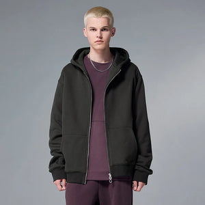 VILZSTUDIOS Premium Trendy Fleece Full Zip Hoodie