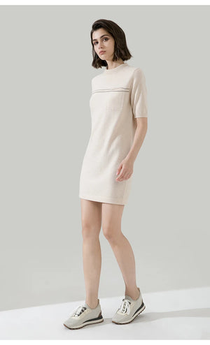 VILZSTUDIOS Luxurious Cashmere Mini Dress