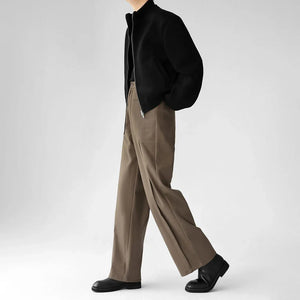 VILZSTUDIOS Luxury Woolen Wide Leg Casual Pants