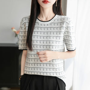 VILZSTUDIOS Basic Knitted Cotton T-Shirt