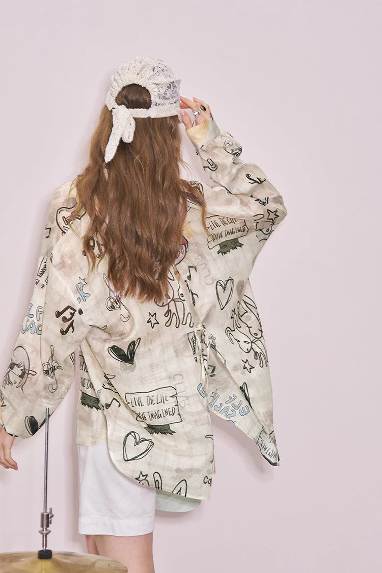 VILZSTUDIOS Original Cool Casual Lace Shirt