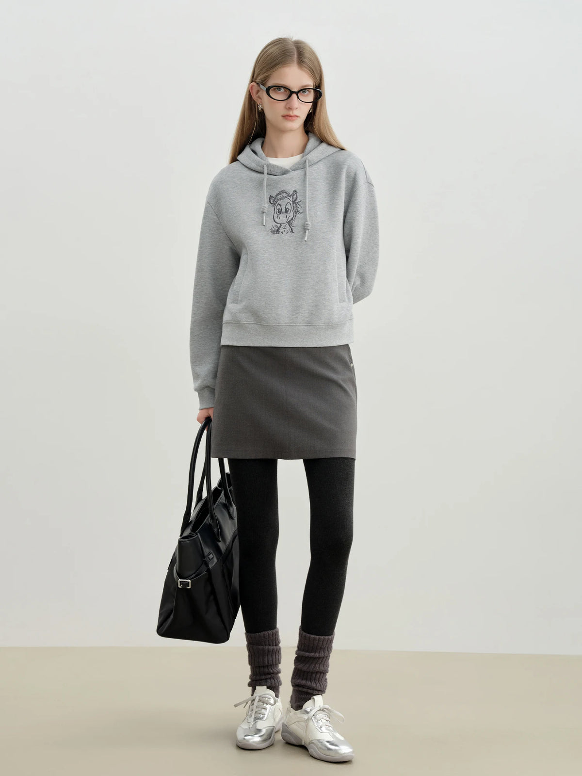 VILZSTUDIOS Cozy Basic Grey Hoodie