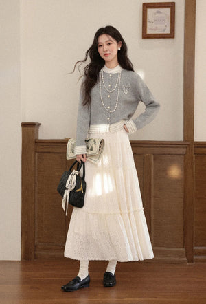 VILZSTUDIOS Chic Woolen Knitted Cardigan