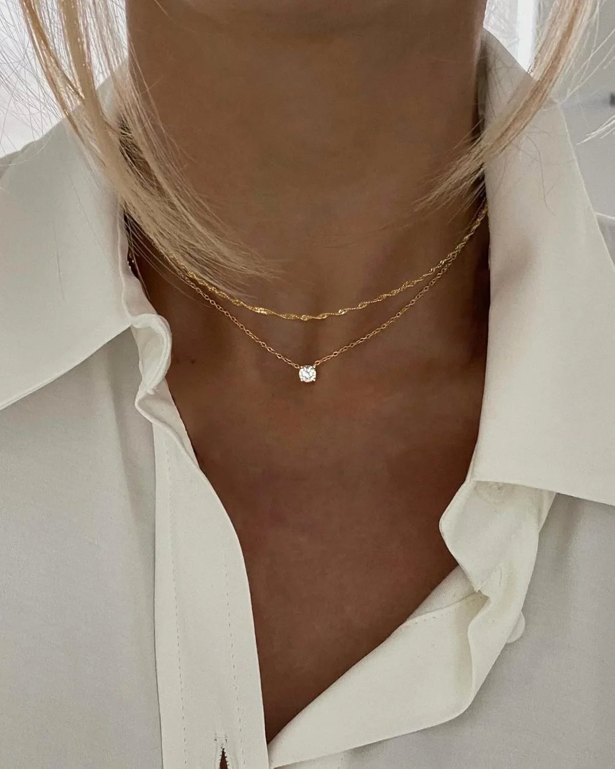 VILZSTUDIOS Simple & Chic Diamond Necklace