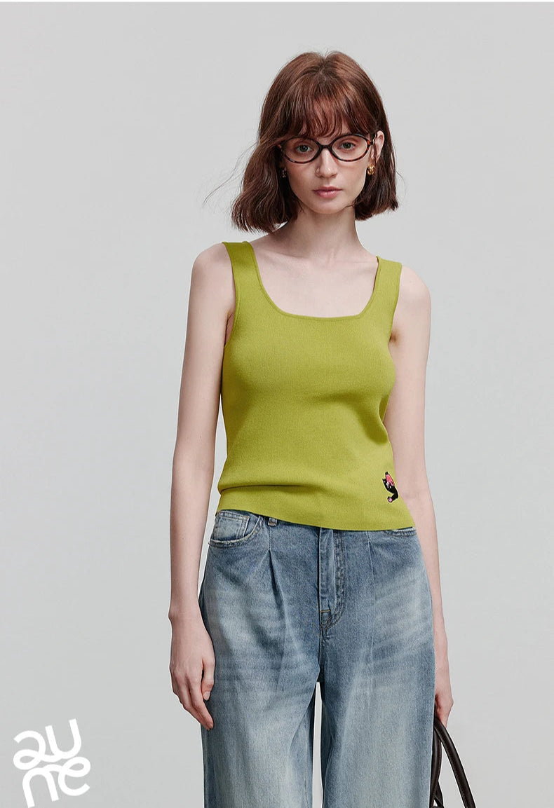 VILZSTUDIOS Stylish Knitted Tank for Summer
