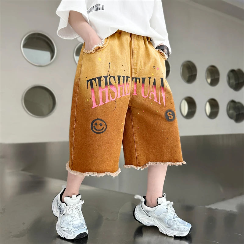 VILZSTUDIOS New Summer Style Boys Gradient Pants