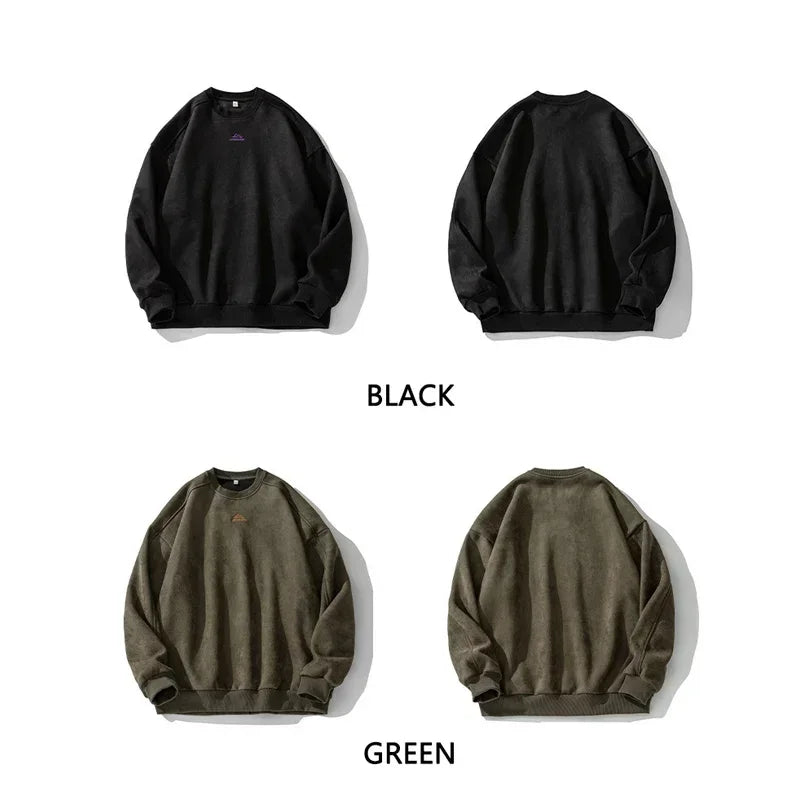 VILZSTUDIOS Retro Suede Sweatshirt