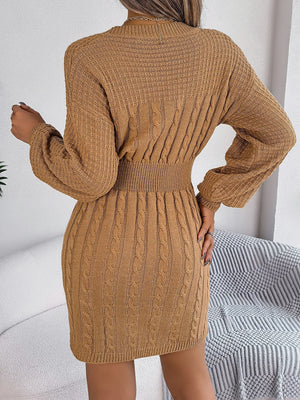 VILZSTUDIOS Cozy Knitted Bodycon Mini Dress