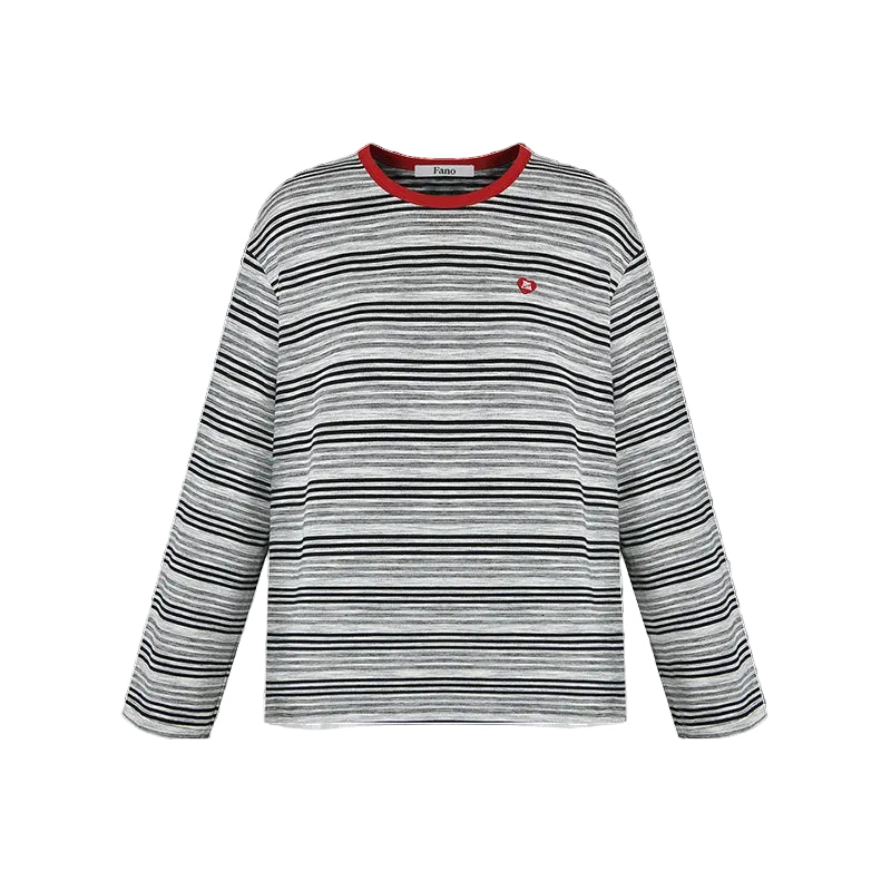 VILZSTUDIOS Striped Oversized Long Sleeve Top