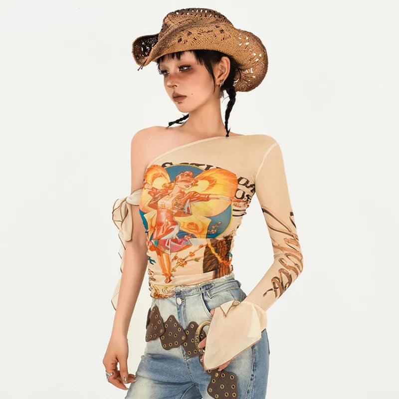 VILZSTUDIOS Spicy Fungus Design Slim Fit T-Shirt