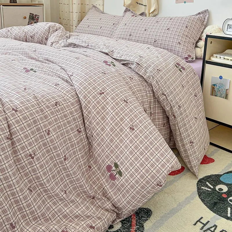 VILZSTUDIOS Elegant Floral Duvet Cover Bedding Set