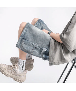 VILZSTUDIOS Youth Hip Hop Oversized Cargo Shorts