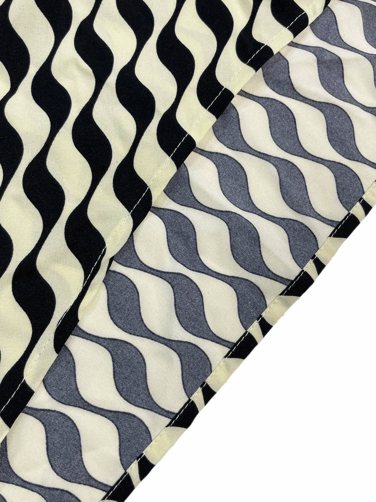 VILZSTUDIOS Striped Print Off-Shoulder Dress with Lantern