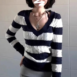 VILZSTUDIOS High Quality Slim V Neck Sweater