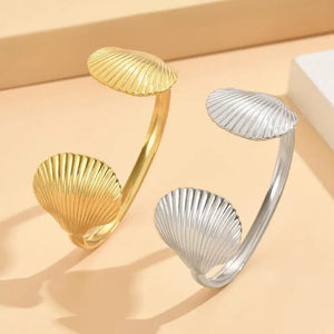 VILZSTUDIOS Chic Waterproof Stainless Steel Shell Bracelet