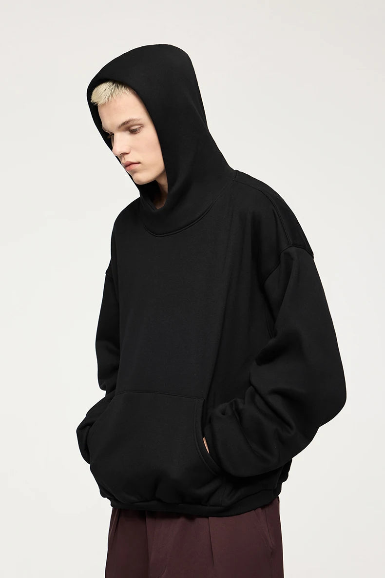 VILZSTUDIOS Thick Warm High Neck Fleece Hoodie