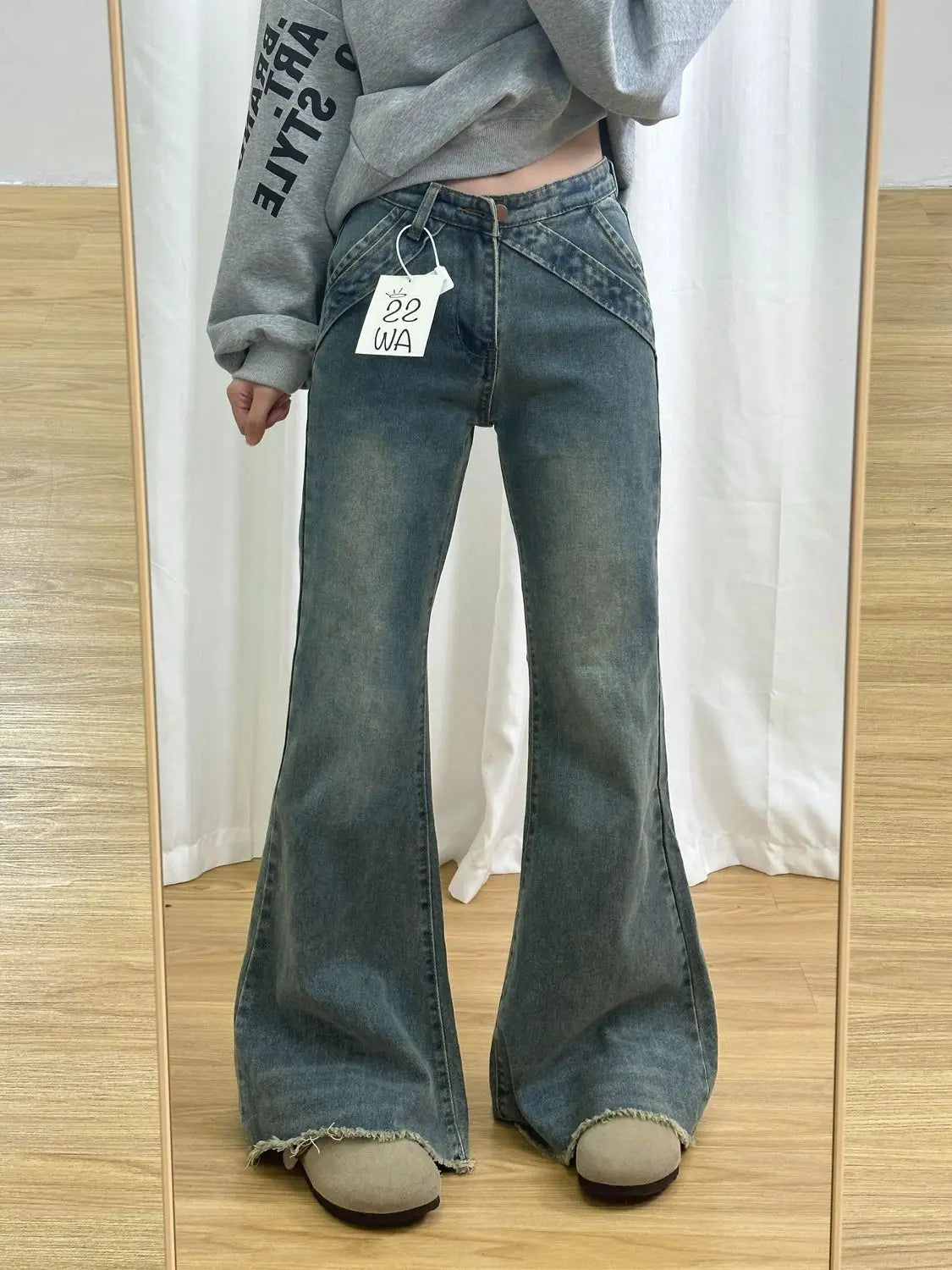 VILZSTUDIOS Retro High Waist Flared Jeans