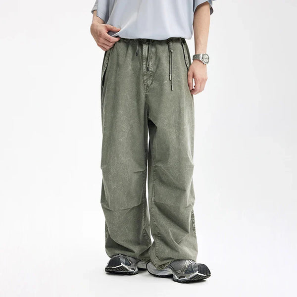 Heavy Washed Straight Leg Pants