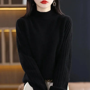 VILZSTUDIOS Cozy Knit High Collar Sweater