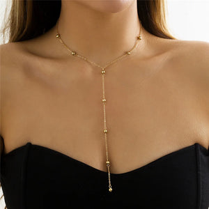 VILZSTUDIOS Minimalist Tassel Long Necklace