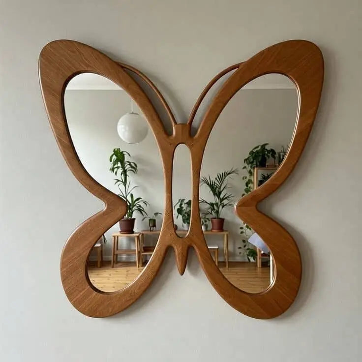 VILZSTUDIOS Irregular Big Decorative Mirrors Retro Luxury Bedroom Wall Make Up Mirror Vanity Aesthetic Girls Espelho Room Decoration