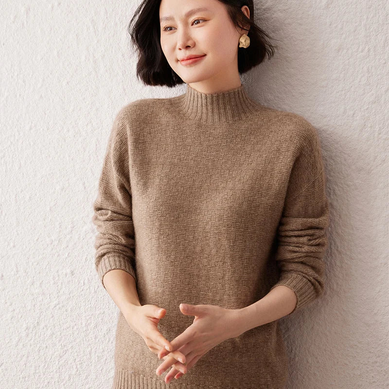 VILZSTUDIOS Elegant Cashmere Turtleneck Sweater
