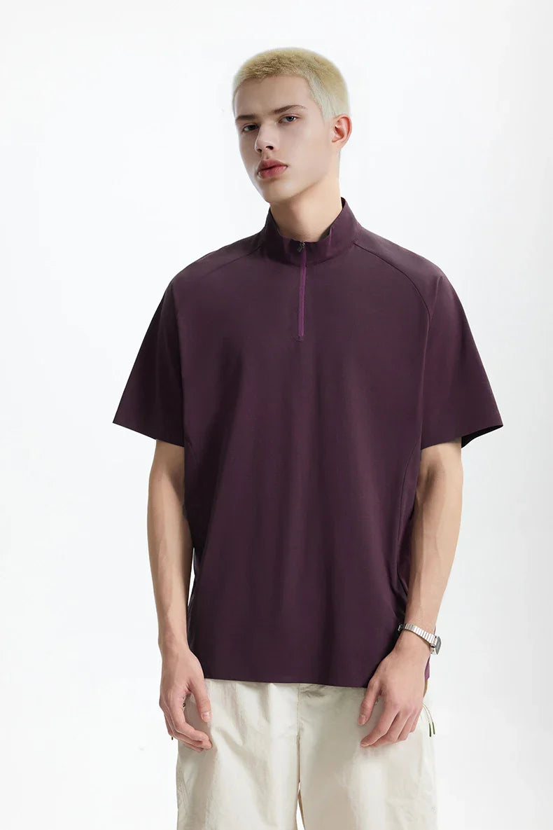 VILZSTUDIOS Solid Color Sun Protection T-Shirt