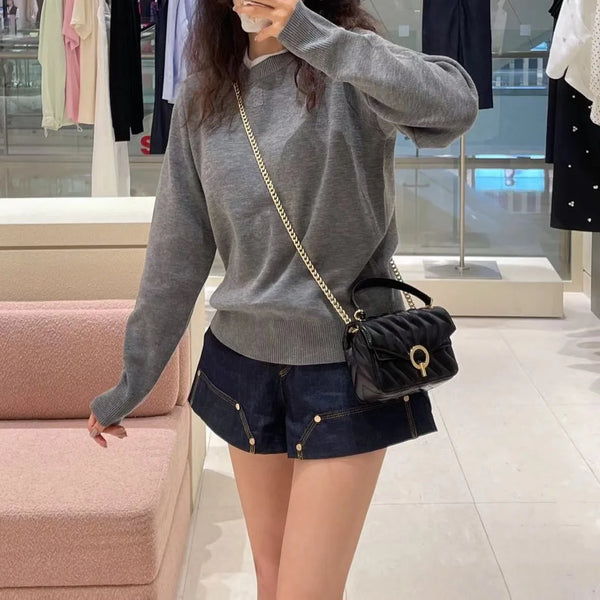 Casual Cozy Round Neck Sweater