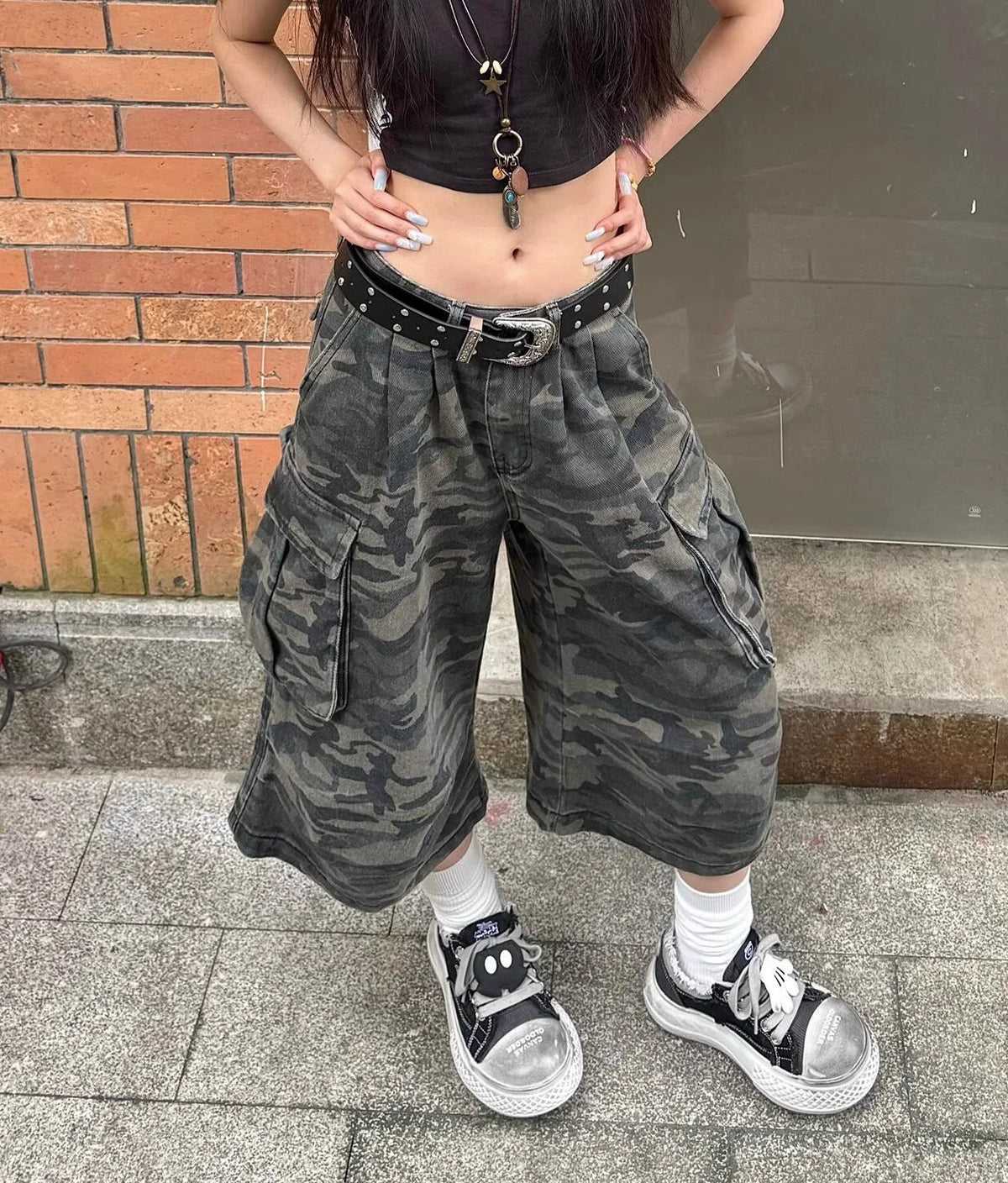 VILZSTUDIOS Camouflage Cargo Shorts for Young Shorts