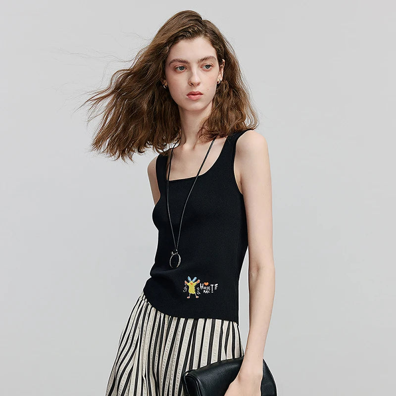 VILZSTUDIOS Stylish Knitted Tank for Summer