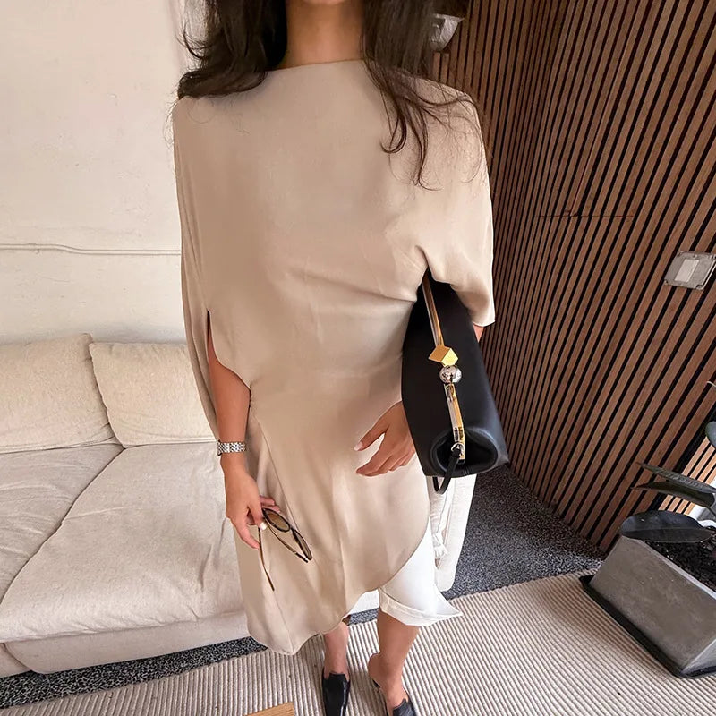 VILZSTUDIOS Elegant Loose Blouse with Shoulder Pads